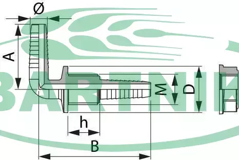 Złączka 90° 1'' x 26-29 8039251 2