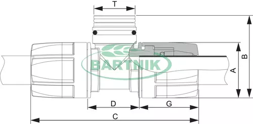 Trójnik EASYFIT 1/2"/T3/1/2" 2