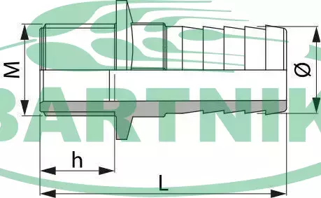 Końcówka 1 1/2" x 45 AG 8001352 2