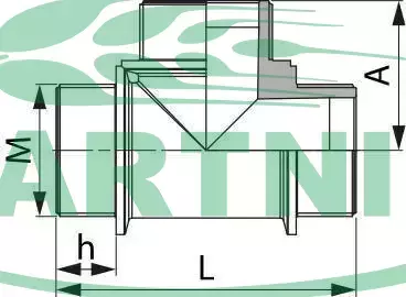 Trójnik 2" AG 8027401 2