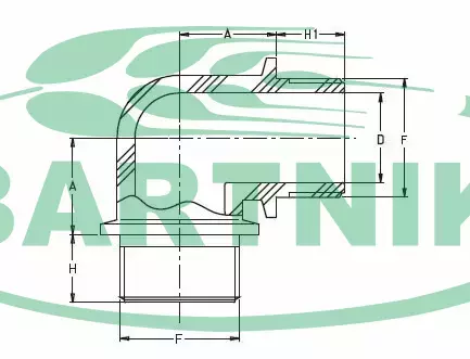 Kolanko 1 1/4'' AG 123055 2