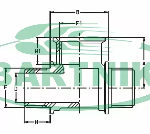 Trójnik 2'' AG/AG/IG 1322070 2
