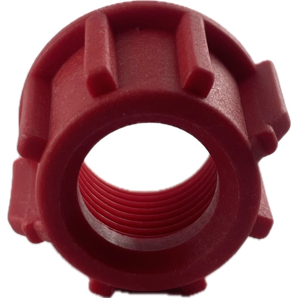 Nakrętka oprawy 3/8" czerwona 1
