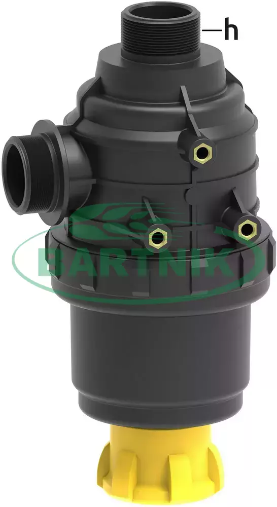 Filtr ssący 1 1/2" z zaworem 100-160l/min 32 mesh 1