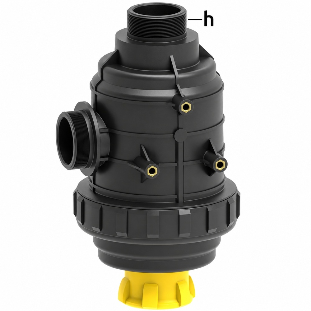 Filtr ssący 2" z zaworem 160-220l/min 32 mesh 1