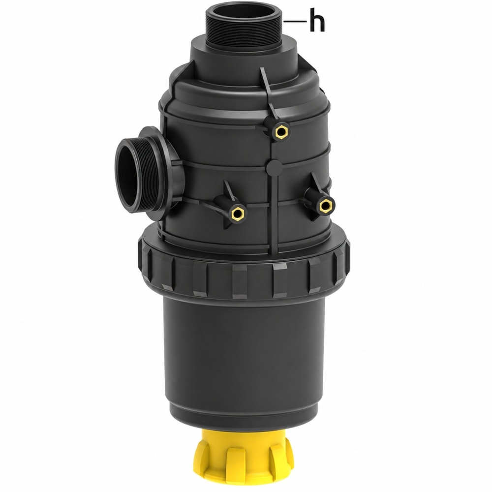 Filtr ssący 2'' z zaworem 200-260l/min 50 mesh 1
