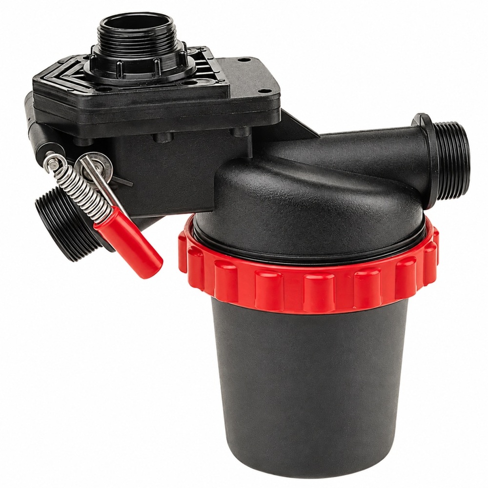 Filtr ssący 1 1/2" trójdrożny 100-160l/min 32 mesh 1