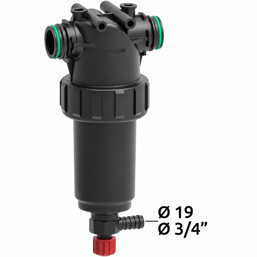 Filtr tłoczny T5 samoczyszczący 210l/min 80 mesh 1