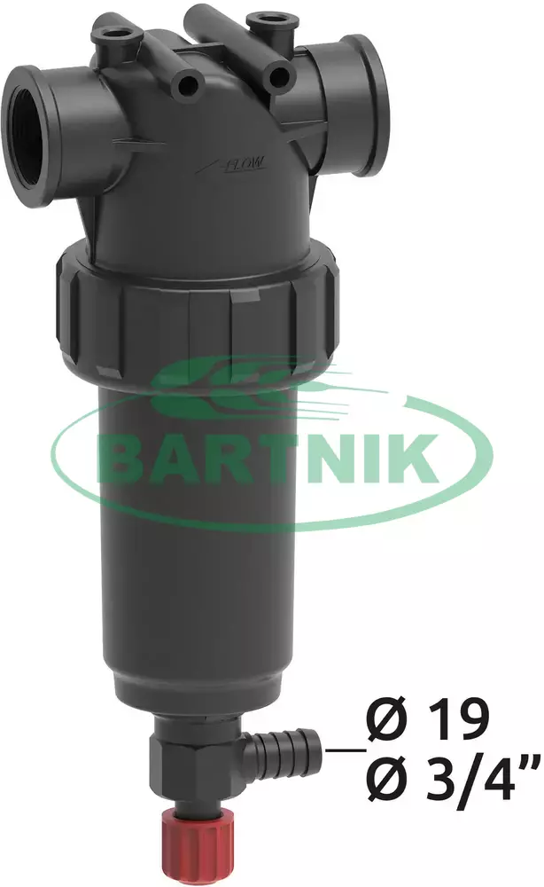 Filtr tłoczny 1 1/2" AG samoczyszczący 210l/min 80 mesh 1