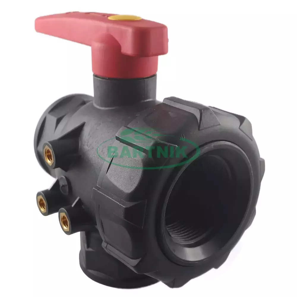 Zawór kulowy 3 drożny typ H 1 1/2" 1