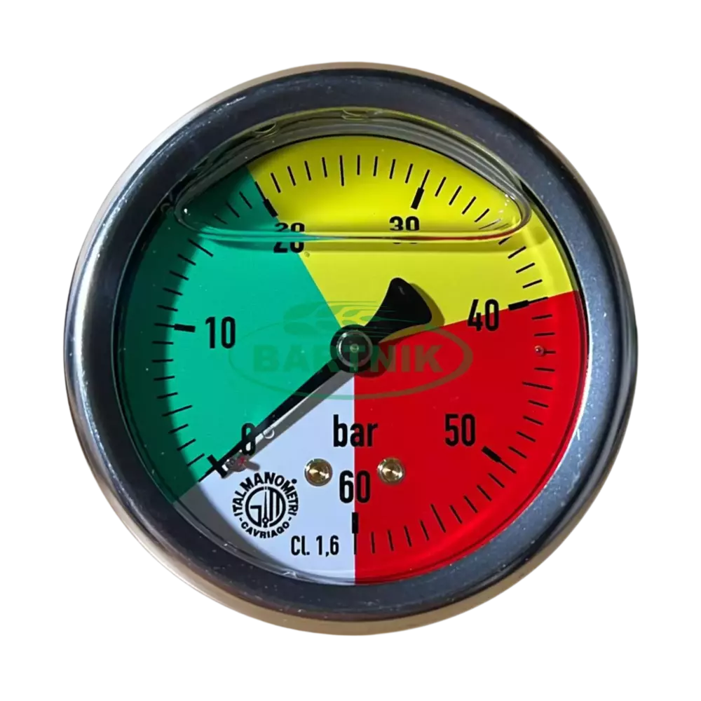 Manometr M63 (0-60 bar) gw 1/4" czołowy 1