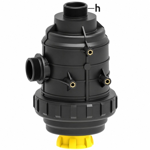 Filtr ssący 1 1/2" z zaworem 160-220l/min 32 mesh 1