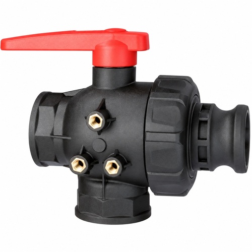 Zawór kulowy 3 drożny 2" - 2" camlock M 1