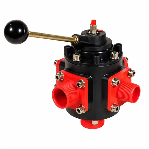 Zawór kulowy 5 drożny 1 1/4" AG 1
