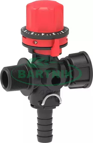 Zawór regulacyjny 1/2" Ż/ 1/2" M 1