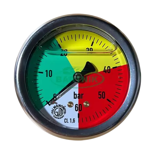 Manometr M63 (0-60 bar) gw 1/4" czołowy 1