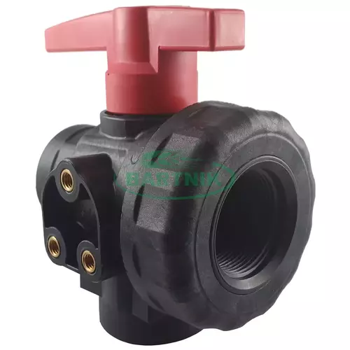 Zawór kulowy 3 drożny 1 1/2" typ H 1