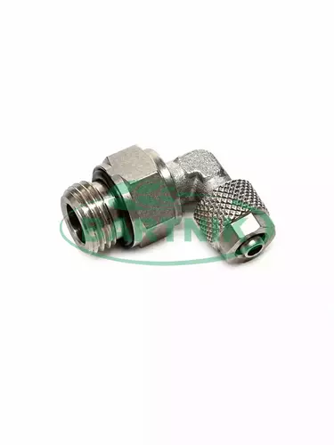 Złączka stalowa 90° 6 mm x 1/4" 1