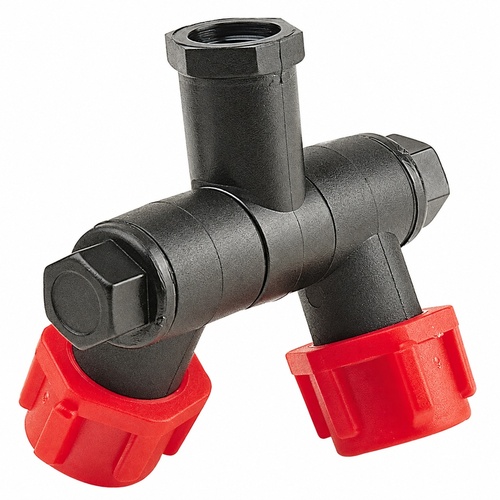 Oprawa dyszy przegubowa podwójna 1/4" IG 1