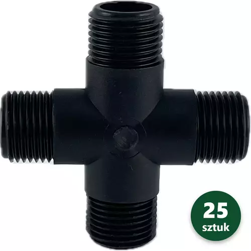 Złączka 4-drożna 90° 1/2" AG 1