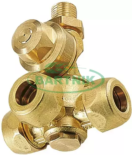 Głowica sadownicza 3 drożna G1/4" fi 15 1