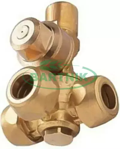 Głowica sadownicza 3 drożna G1/4" fi 15 Braglia 1